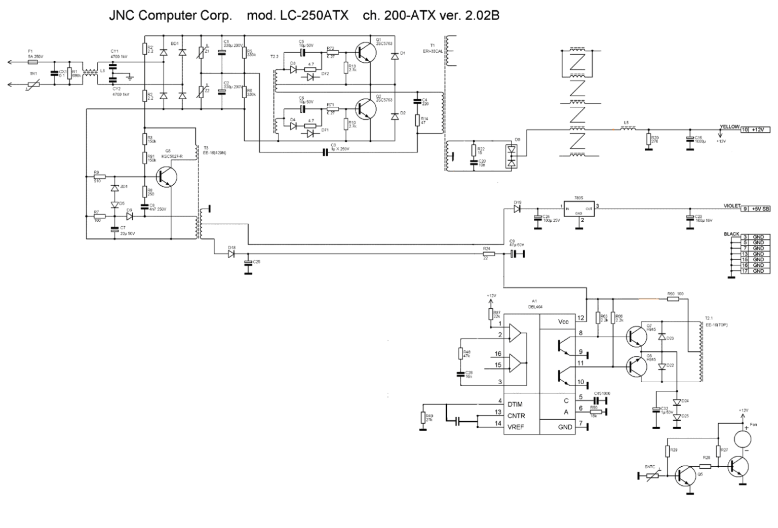 Lc b350atx схема