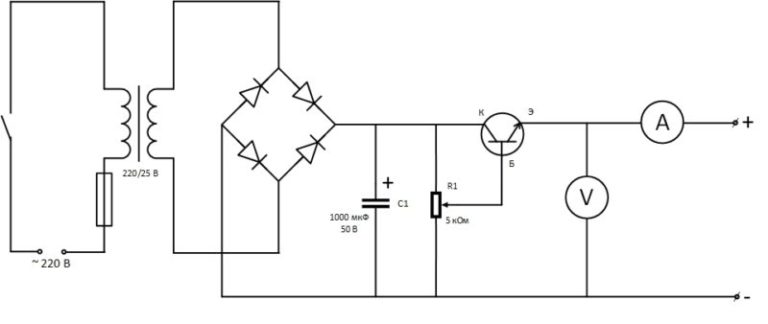 Схемы зарядных устройств для автомобильных аккумуляторов своими руками на тиристорах