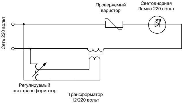 Варистор схема включения для защиты