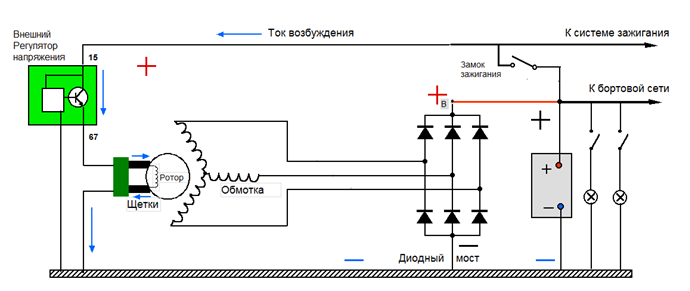 Схемы подключения диодного моста