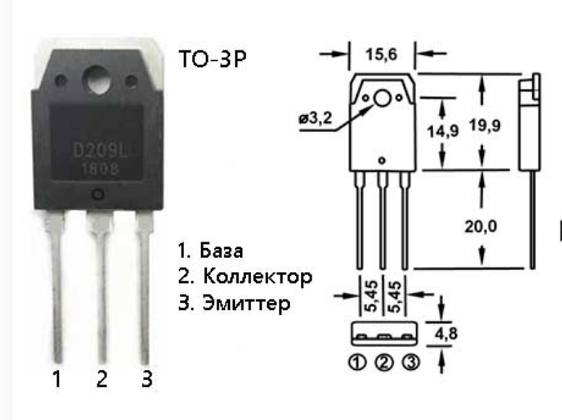 Описание и аналоги транзистора D209L