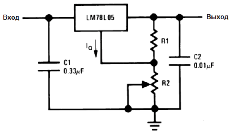 Описание характеристик стабилизатора 78L05